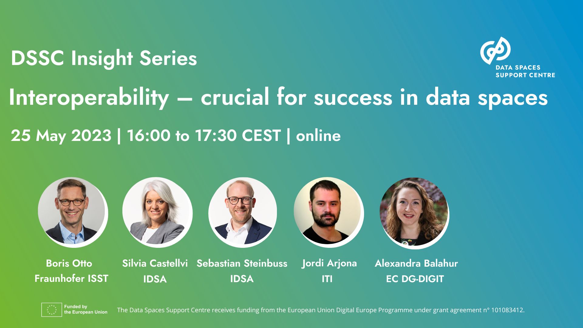 DSSC Insight Series, 5th webinar: “Interoperability – crucial for